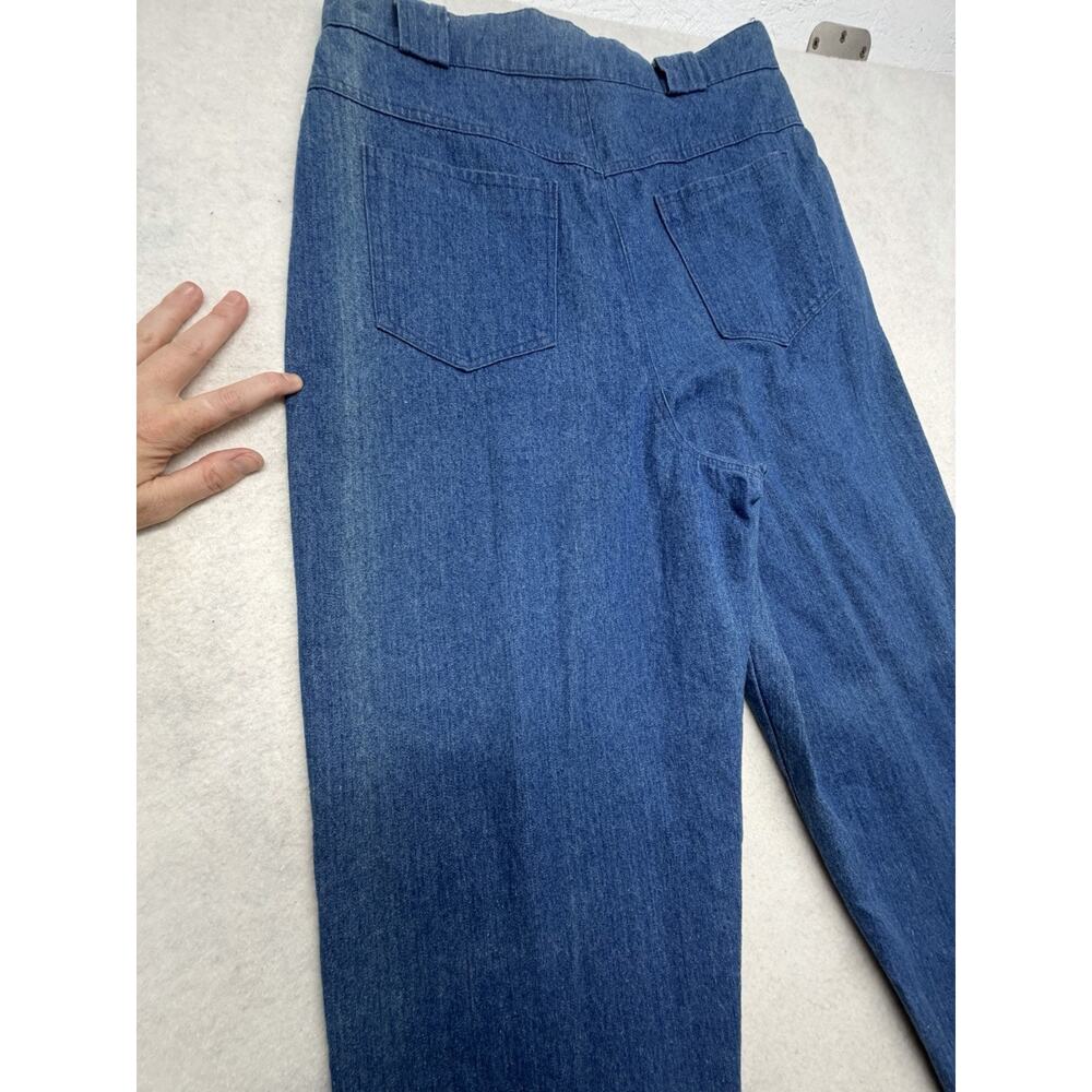 Vintage 90s On The Verge Naturally Texas Denim Pants 14 Pleated High Waist USA - Picture 8 of 9